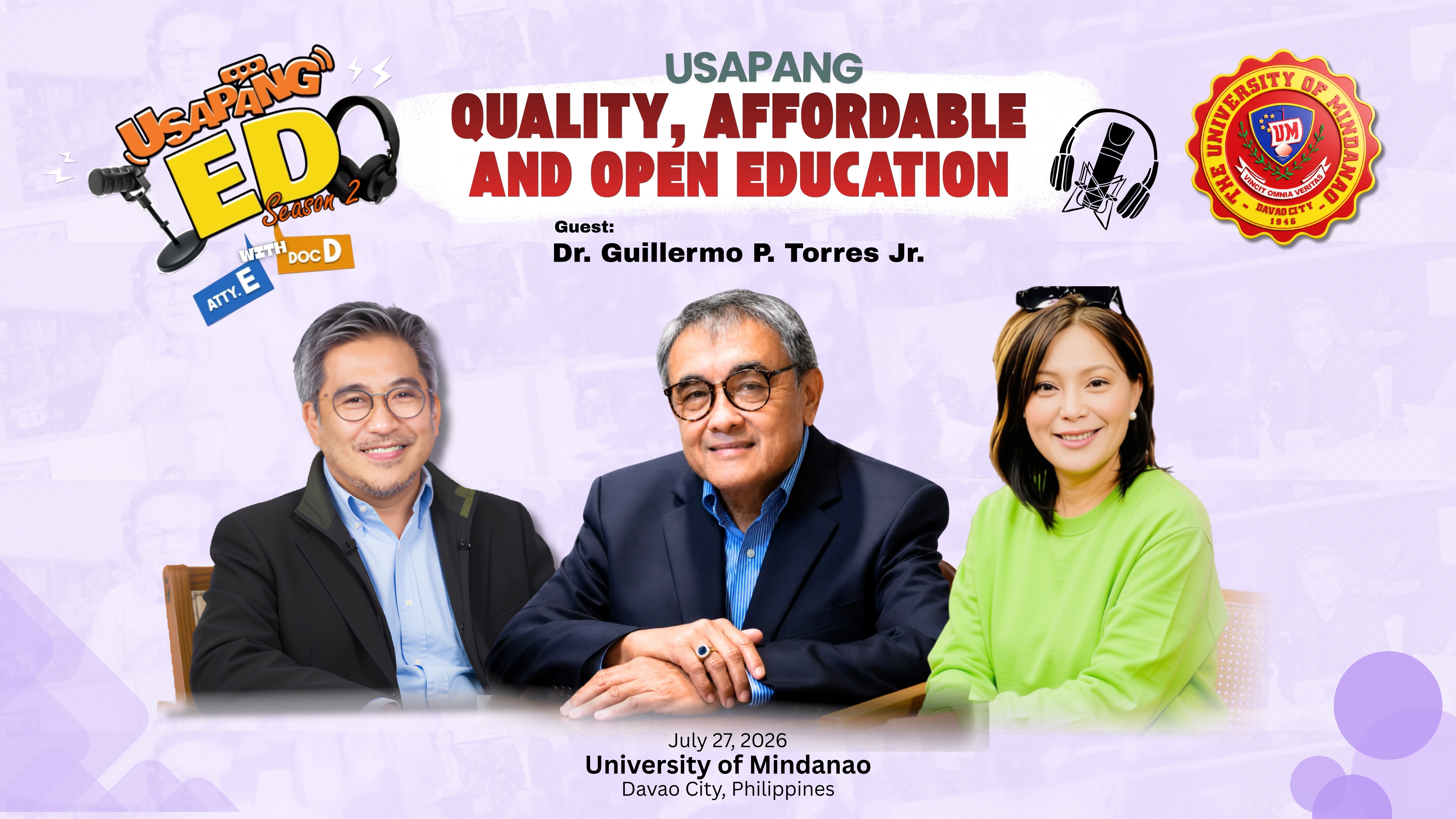 Dr. Torres Jr. is featured in "Usapang Ed Podcast"; discusses Transformative Education